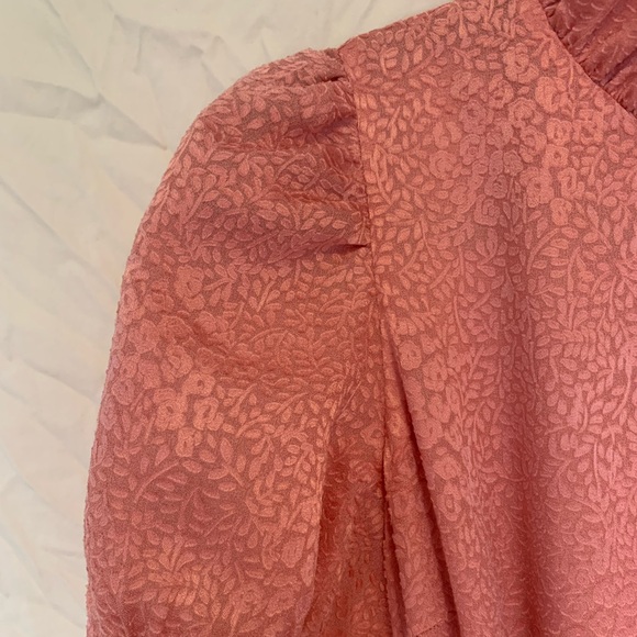 Alice + Olivia Mina Puff Sleeve Ruffle Mini Dress with Bow - Picture 8 of 13